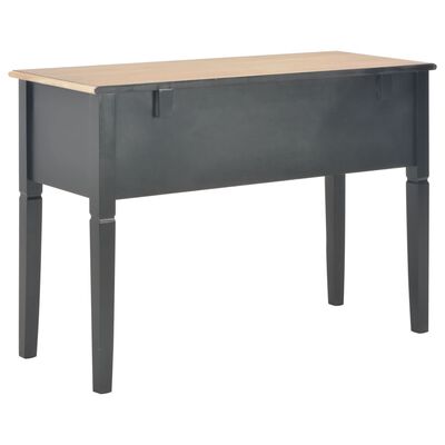 vidaXL Writing Desk Black 43.1"x17.7"x30.5" Wood