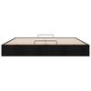 vidaXL Ottoman Bed Frame Black Polyester, Metal, Plywood, Engineered Wood