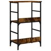 vidaXL Bookshelf Smoked Oak Engineered wood Medium Storage Bookshelf
