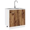 vidaXL Sink Bottom Cabinet Old wood Engineered wood Standard