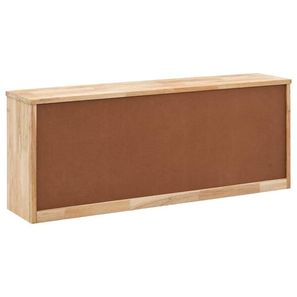 vidaXL Shoe Organizer Natural Solid walnut wood Medium Storage