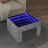 vidaXL Coffee Table Concrete Grey Engineered Wood and Glass Compact