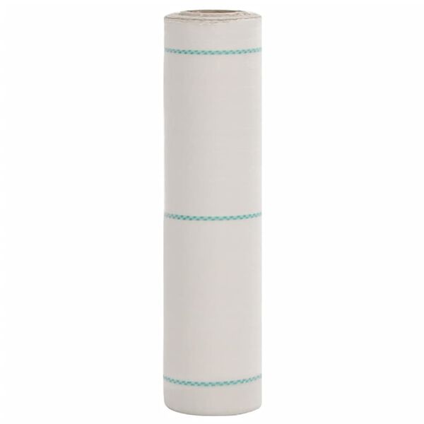 vidaXL Weed Membrane White Polypropylene 0.5 x 492.1 in