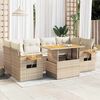 vidaXL Garden Sofa Set Beige