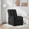 vidaXL Massage Recliner Chair Black Fabric (100% polyester), metal, plywood