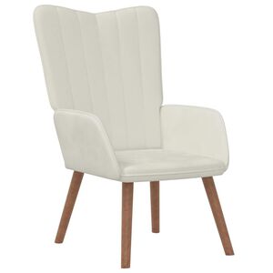 vidaXL Relaxing Chair Cream White