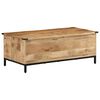 vidaXL Coffee Table with Drawers 43.3"x19.7"x15.7" Solid Wood Mango