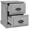 vidaXL Bedside Cabinet Set of 2 Concrete Grey Engineered Wood