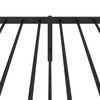 vidaXL Bed Frame Black Powder-Coated Steel Single Bed Frame