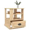 vidaXL Side Table Sonoma oak Engineered wood Medium Side Table Square