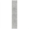 vidaXL Bookcase Concrete grey Engineered wood Large Durable Bookcase