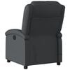 vidaXL Massage Recliner Chair Black Real leather, metal frame, plywood
