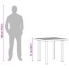 vidaXL Garden Table Anthracite Plastic 31.5x29.5x28.3 in Lightweight