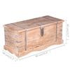 vidaXL Storage Chest Brown Solid Acacia wood Medium Storage Chest