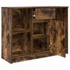 vidaXL Sideboard Smoked Oak Engineered Wood 39.8 x 13.8 x 29.9 in