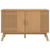 vidaXL Sideboard Brown Solid pine wood with a wax finish, engineered wood
