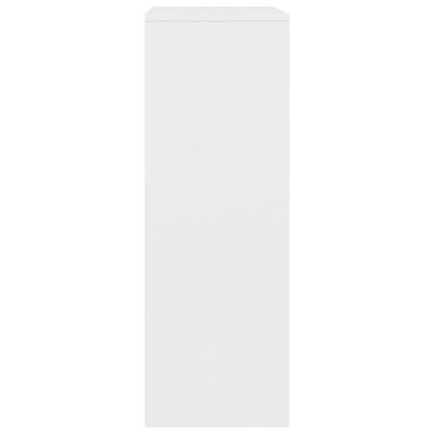 vidaXL Sideboard with 6 Drawers White 19.7"x13.4"x37.8" Engineered Wood