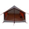 vidaXL Camping Tent 2-Person Gray and Orange Waterproof