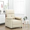 vidaXL Recliner Cream Fabric