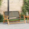 vidaXL Garden Furniture Gray 122 x 78 x 73 cm Solid Acacia wood