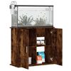 vidaXL Aquarium Stand Smoked Oak Engineered wood 32 x 14.2 x 28.7 in