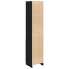 vidaXL Highboard Black Oak Engineered Wood Tall Cabinet Rectangular