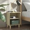 vidaXL Bed Cabinet Set of 2 Sonoma oak