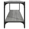 vidaXL TV Cabinet Grey Sonoma Engineered Wood, Steel Medium TV Cabinet