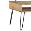 vidaXL TV Stand Natural wood and black