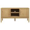 vidaXL TV Cabinet Wax Brown Solid Pine Wood, Engineered Wood
