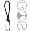 vidaXL Bungee Cord with Hooks 50 pcs 6.7 "