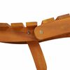 vidaXL Sun lounger Folding 2 pcs Brown 21.65 x 72.44 x 25.20 in