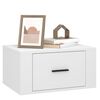 vidaXL Wall-mounted Bedside Cabinet Set of 2 White Engineered wood