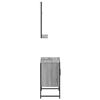 vidaXL Bathroom Cabinet Set Grey Sonoma