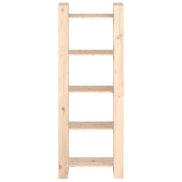 vidaXL Book Cabinet Natural Wood Solid Pine Wood Medium Book Cabinet