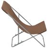 vidaXL Beach Chair Set of 2 Brown