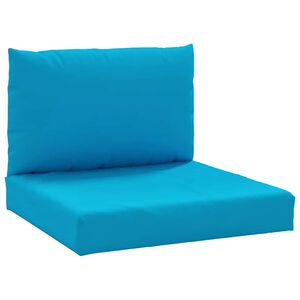 vidaXL Pallet Cushion Light blue Oxford fabric (100% polyester)