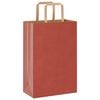 vidaXL Paper Bags 250 pcs with Handles Red 21x11x31 cm