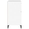 vidaXL Sideboard White Engineered wood, metal Medium Sideboard