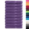 vidaXL Towel Set of 10 Purple 100% Cotton Extra Large Towel