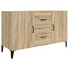 vidaXL Sideboard Sonoma oak Engineered wood 39.4 x 14.2 x 23.6 in