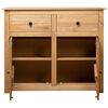 vidaXL Sideboard Natural wood Solid pine wood Large Sideboard
