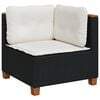 vidaXL Garden Sofa Set Black