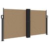 vidaXL Retractable Side Awning Taupe Polyester with PU coating, Steel