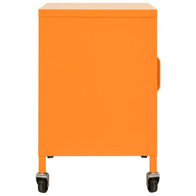 vidaXL Storage Cabinet Orange 23.6"x13.8"x22" Steel