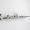 vidaXL Wall Shelf Grey Honeycomb MDF and metal 47.2x9.3x1.5 in