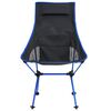 vidaXL Foldable Camping Chair PVC and Aluminium Black