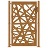 vidaXL Garden Gate 39.4x59.1" Weathering Steel Light Design