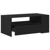 vidaXL Coffee Table Black Oak 40.16 x 21.65 x 17.13 in Engineered Wood