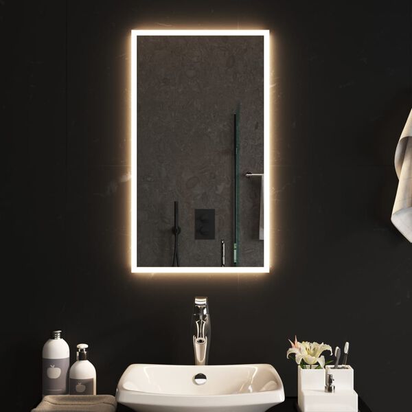 vidaXL LED Bathroom Mirror 15.7"x27.6"